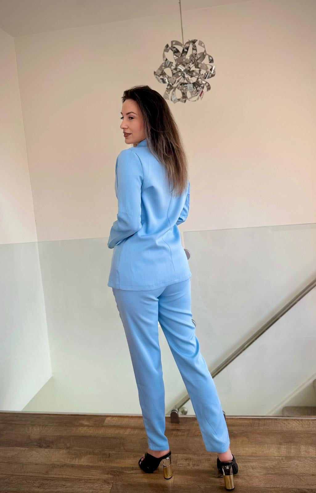 Blue Summer Set – Lightweight Blazer & Trousers