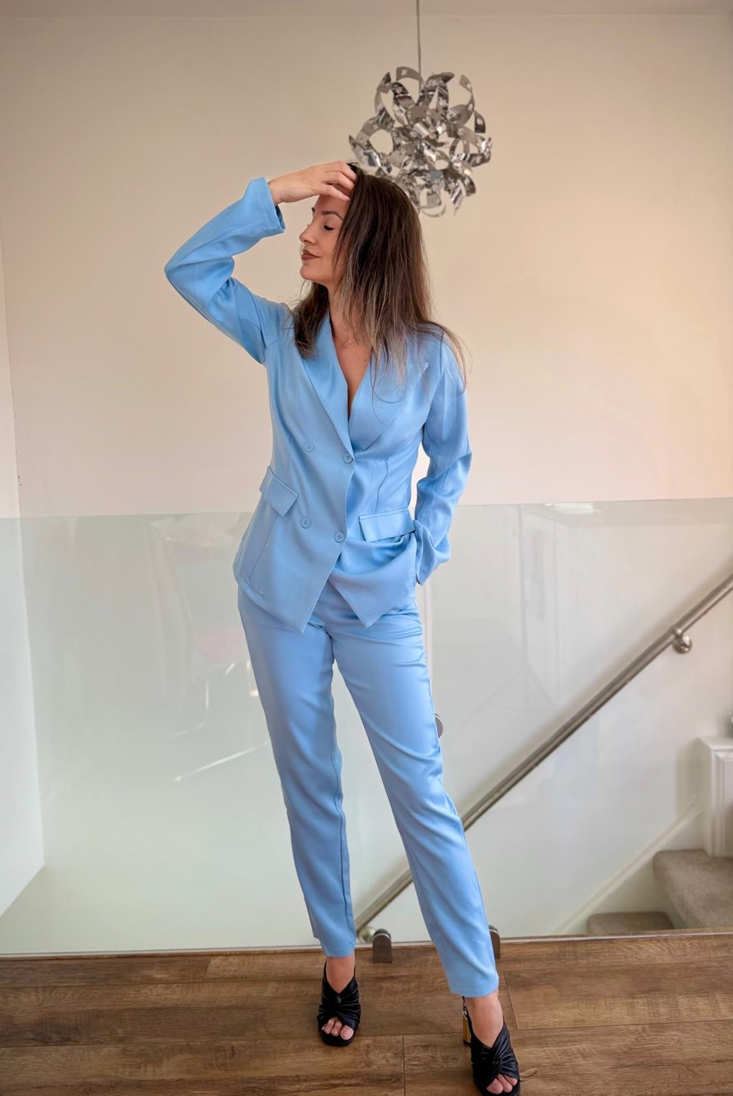 Blue Summer Set – Lightweight Blazer & Trousers