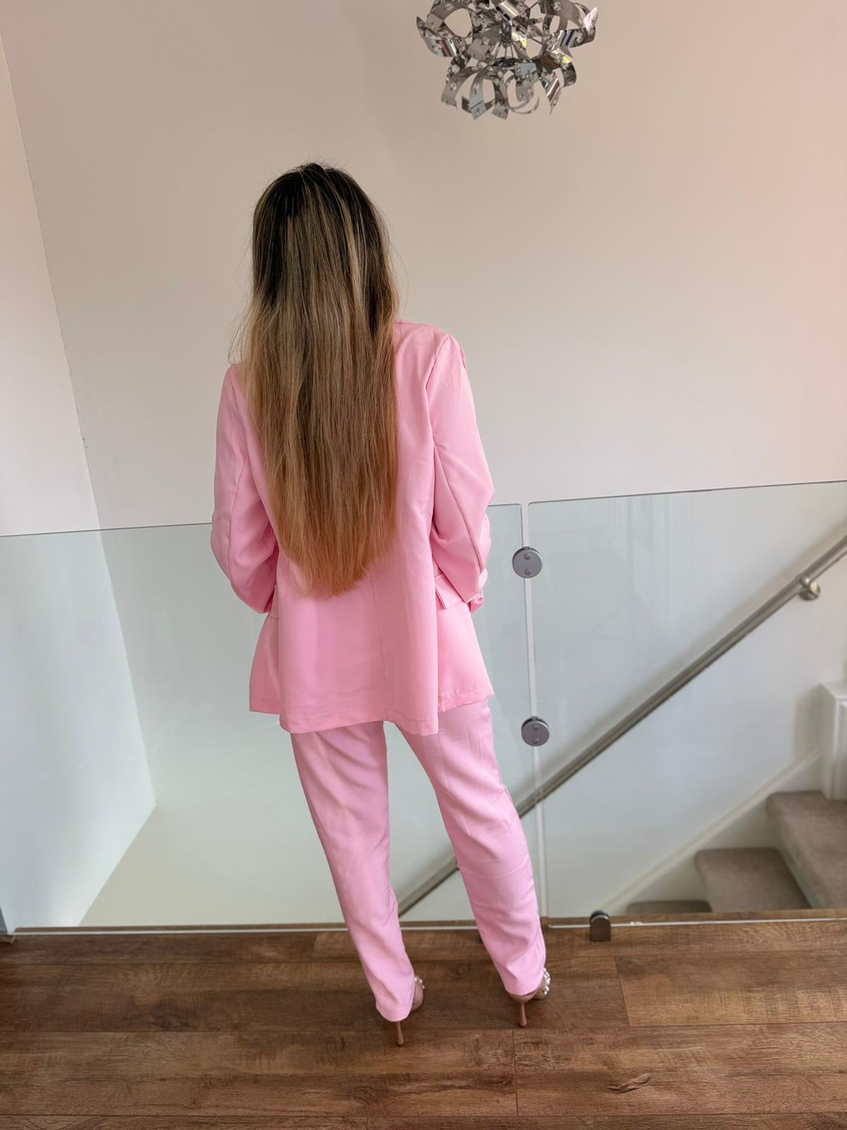 Pink Summer Set – Lightweight Blazer & Trousers